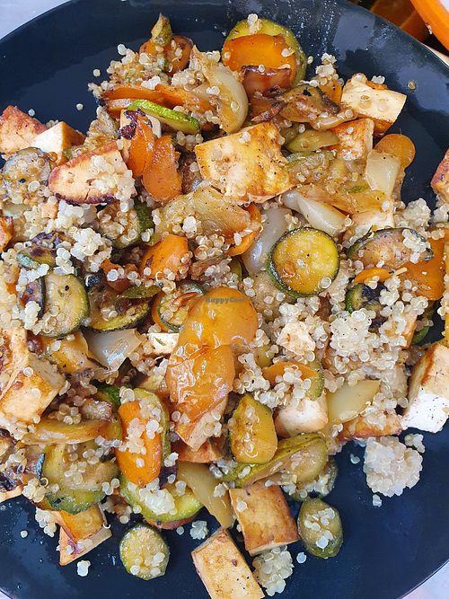 Number 3: quinoa, grilled vegetables and tofu at Vege Fast Food in Split