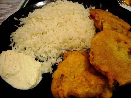 fried oyster mushrooms at Vege Fast Food in Split