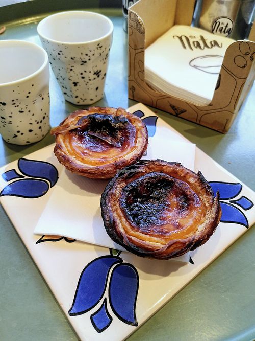 Vegan nata at Mister NATA in Amsterdam