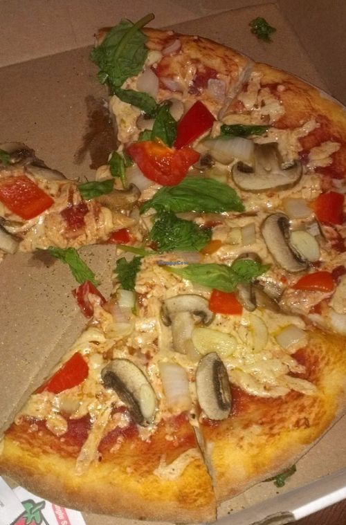 Vegan Pizza at Flakey's Pizza - Food Truck in Houston