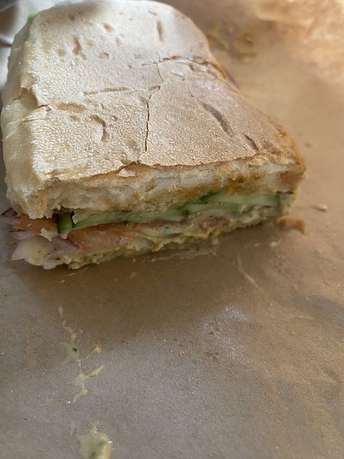 Veggie sandwich without cheese   at Chachi's Sandwiches in San Pedro