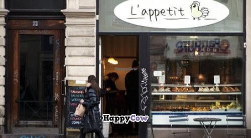 Outside of Cafe at L'appetit in Copenhagen