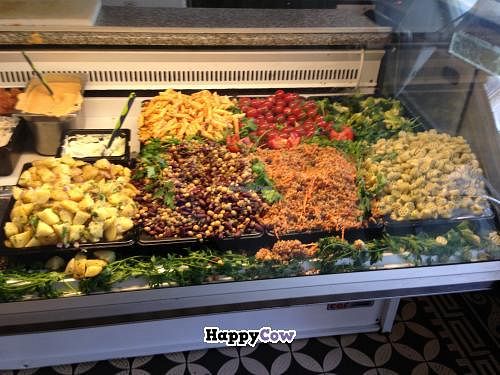Salad bar at L'appetit in Copenhagen