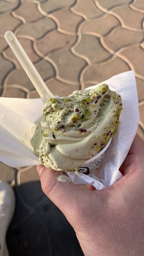 Veganes Pistazieneis  at Le Cuspidi - Raffadali in Agrigento