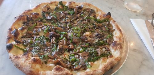 White Vegan Pizza at Wild Fire  in Sunderland