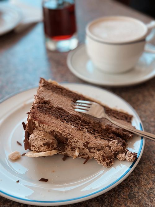 Vegane Schokosahnetorte  at Café-Bäckerei Hug in Schluchsee