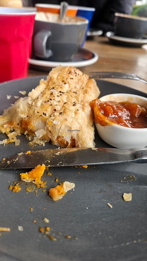 Pumpkin and miso roll at Sparrows Leura in Leura