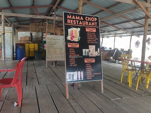 Interior at Mama Chop Floating Resturant in Pahang