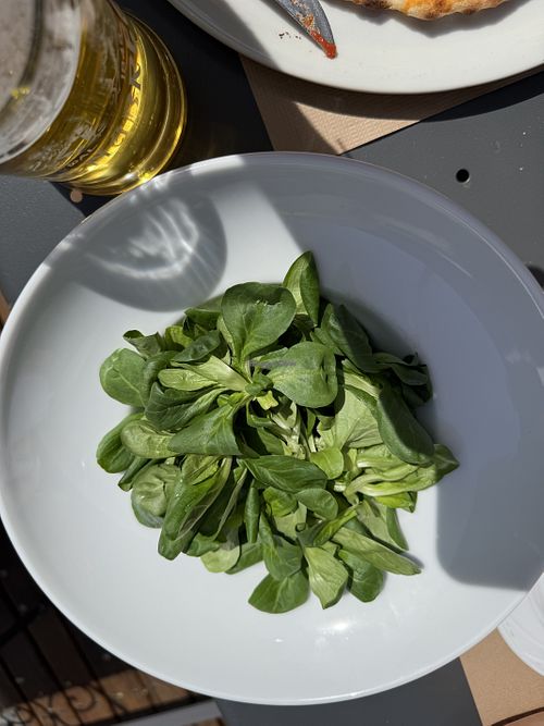 Green salad  at Bernabò in Bergamo