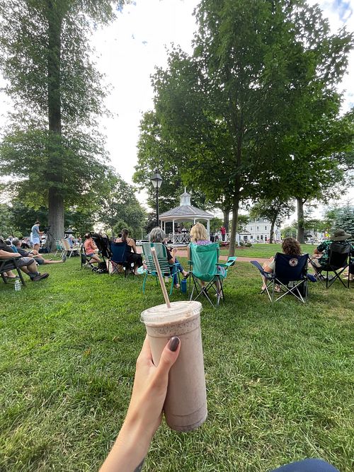 Vegan milkshake just steps from the adorable Grafton Common! at Uncommon Cow in Grafton