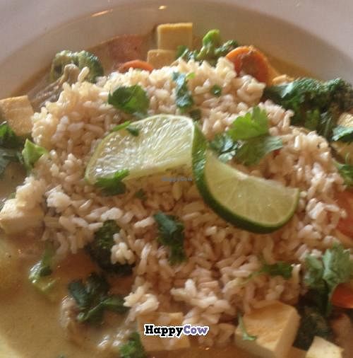 Panang Curry with Tofu at Gathering Cafe in Summerville