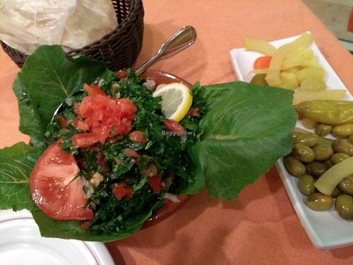 real tabouleh at Libanon Restaurant in Dusseldorf