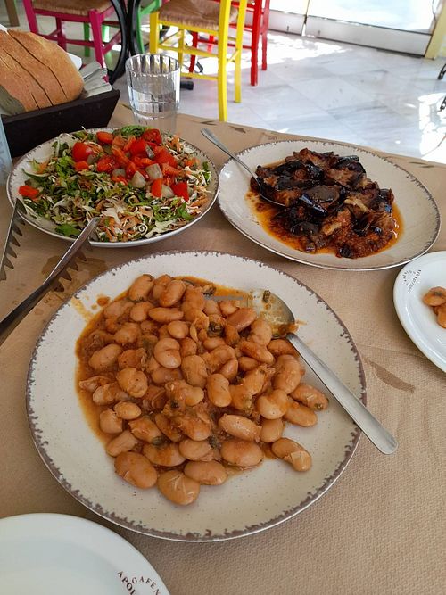 Gigades, aubergines in the oven at Aggeliki's Courtyard - Αυλή της Αγγελικής in Euboea