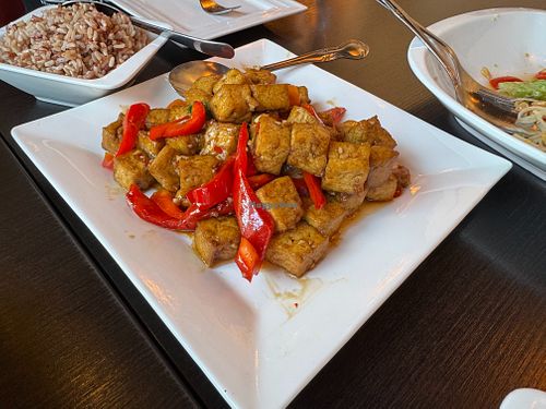 Fried Tofu Basil Plate at Laksana Thai Cuisine in San Jose