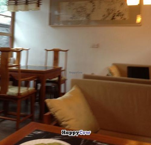 Inside room at Xi Linxuan Tea House in Beijing