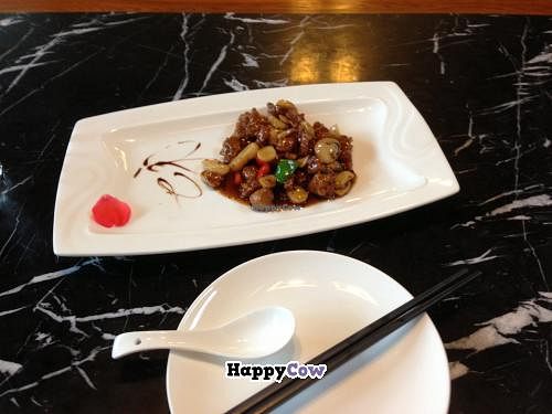 mock meet in sour-sweet sauce at Xi Linxuan Tea House in Beijing