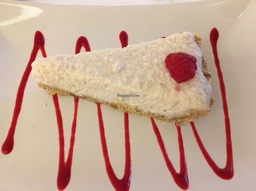 delicious coconut dessert at Rawdia in Bucharest