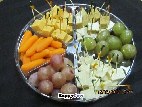 Tasty vegan party trays available for your next holiday or entertaining event.  We have all kinds of combinations we can make up for you. at Vegan Take Out Plus in Tampa