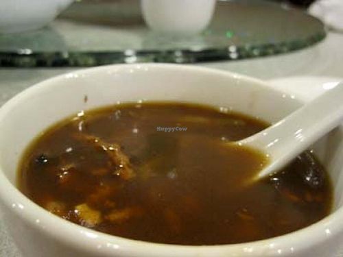 Hot and sour soup at The Original Buddha Bodai - Kosher Vegetarian Restaurant in New York City