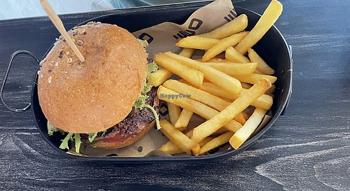 Vegan burger   at ORIGIN 33 - The Galleria Mall in Abu Dhabi