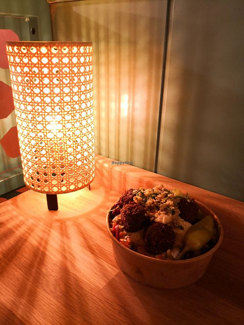 The falafel box, nice light and shades 😊 at Eat a Pitta in Bath