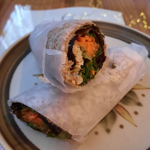 Tofu and satay wrap at Mad Cucumber in Bournemouth