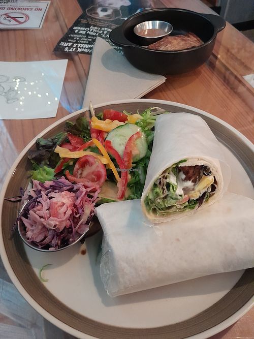 Seitan wrap at Mad Cucumber in Bournemouth