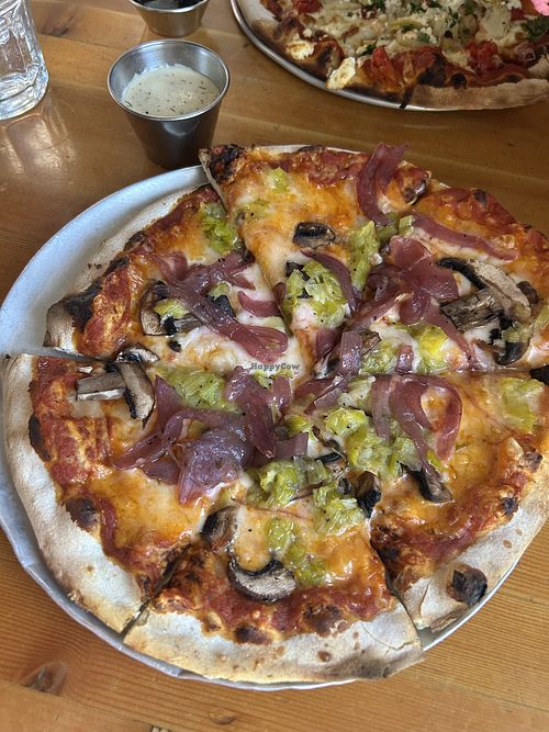   at Rocky Mountain Flatbread Co in Canmore