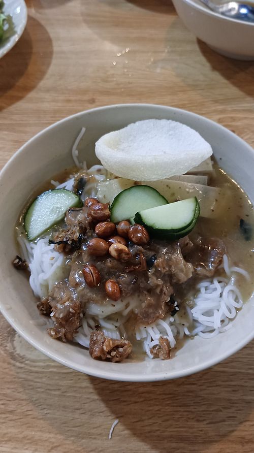 Bun (rice noodles) at Quán Chay Phước Vegan in Da Nang