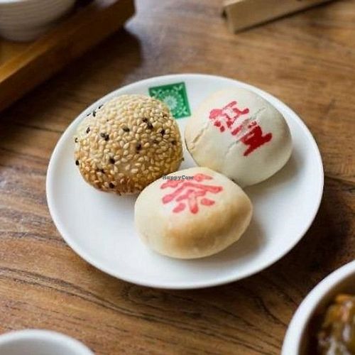 mixed vegetarian pastries at Wang Tea House in Hualien