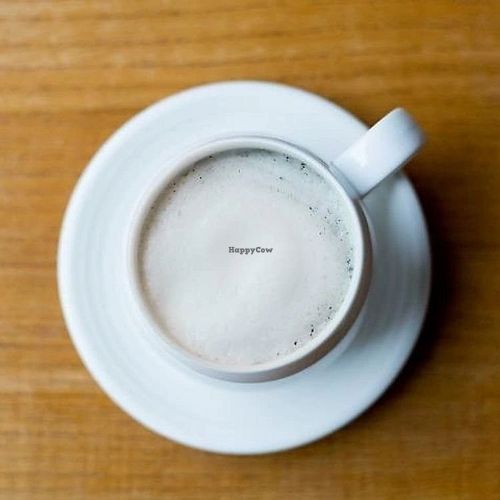 oat almond sesame latte at Wang Tea House in Hualien