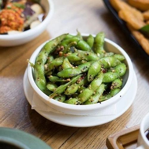 edamame beans at Wang Tea House in Hualien