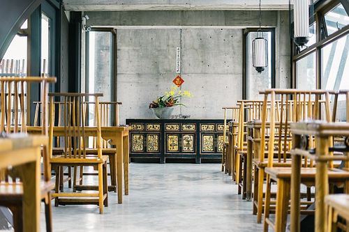interior at Wang Tea House in Hualien