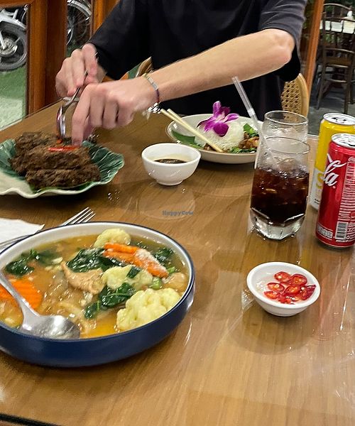 Try the garlic and chive cakes!  at Sikram - ศีคราม in Ayutthaya