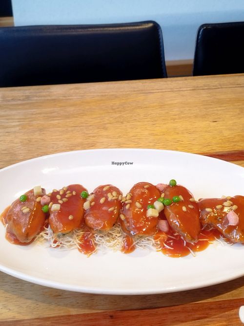 vegetarian fish sweet and sour at Jujubetree in Shanghai