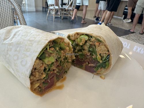 Ahi tuna wrap - vegan  at Carrot Express  in Weston