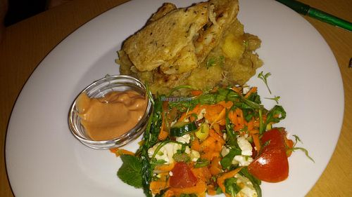 celery steak on mash potatoes at Plevel in Prague