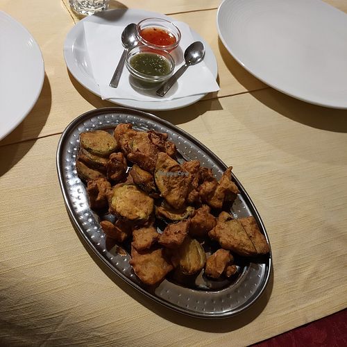 Mixed vegetable pakora at Pizzeria All'Orsetto in Merano