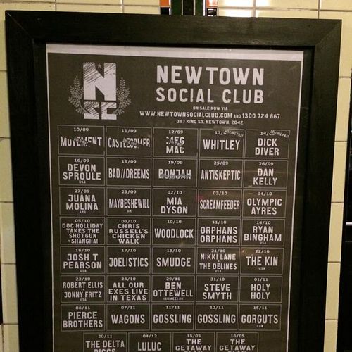 upcoming shows at Newtown Social Club Hotel in Newtown