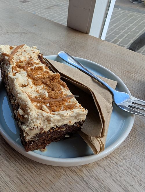 Biscoff cake - the base tasted a bit like Yorkshire parkin at Yonder   in Keswick