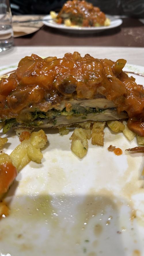 Hamburguesa portobello   at El Palaciu Pintu in Cangas De Onis