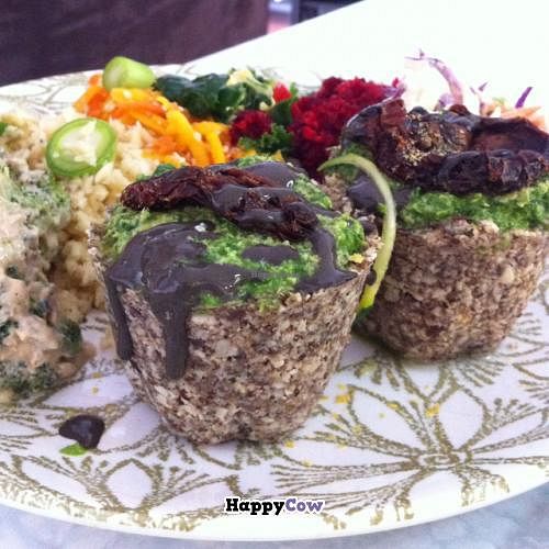 spinach quiches at Raw on Enmore in Enmore