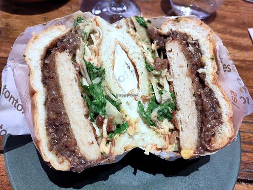 Seitan katsu burger at Les Tontons Veg - Paradis in Paris