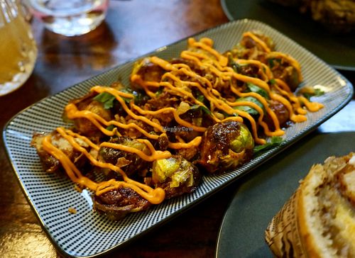 Grilled brussel sprouts at Les Tontons Veg - Paradis in Paris