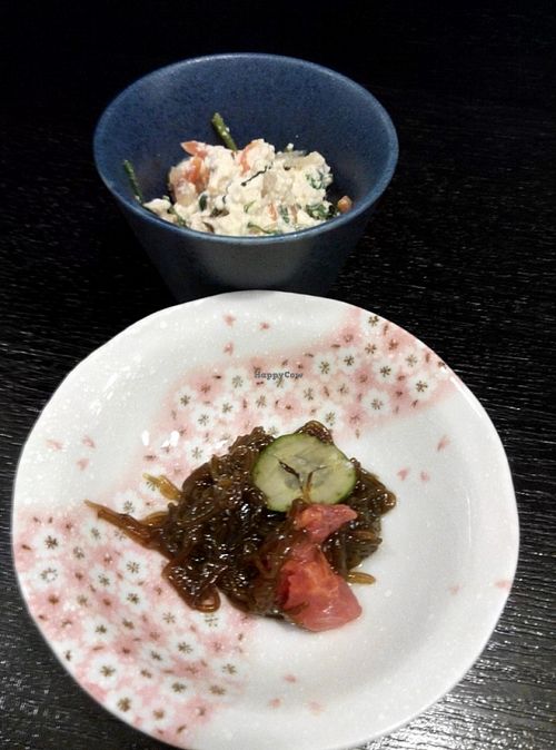 Dishes served during dinner at Kinatei 喜菜亭 in Nara