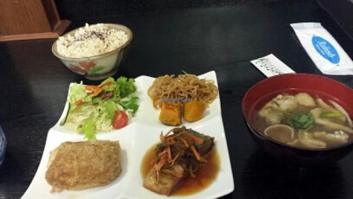 vegan menu at Kinatei 喜菜亭 in Nara