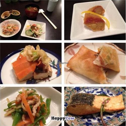 ALL we vegan people can eat :) at Kinatei 喜菜亭 in Nara