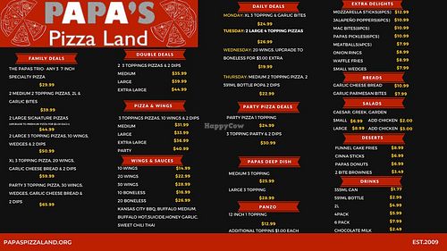  at Papa's Pizzaland in Uxbridge