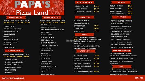  at Papa's Pizzaland in Uxbridge