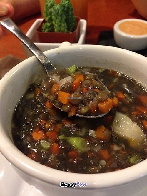 Spouted Lentil Soup HEAVEN!!!!!
I would die for this soup. at Dr. J's Vibrant Cafe in Los Angeles